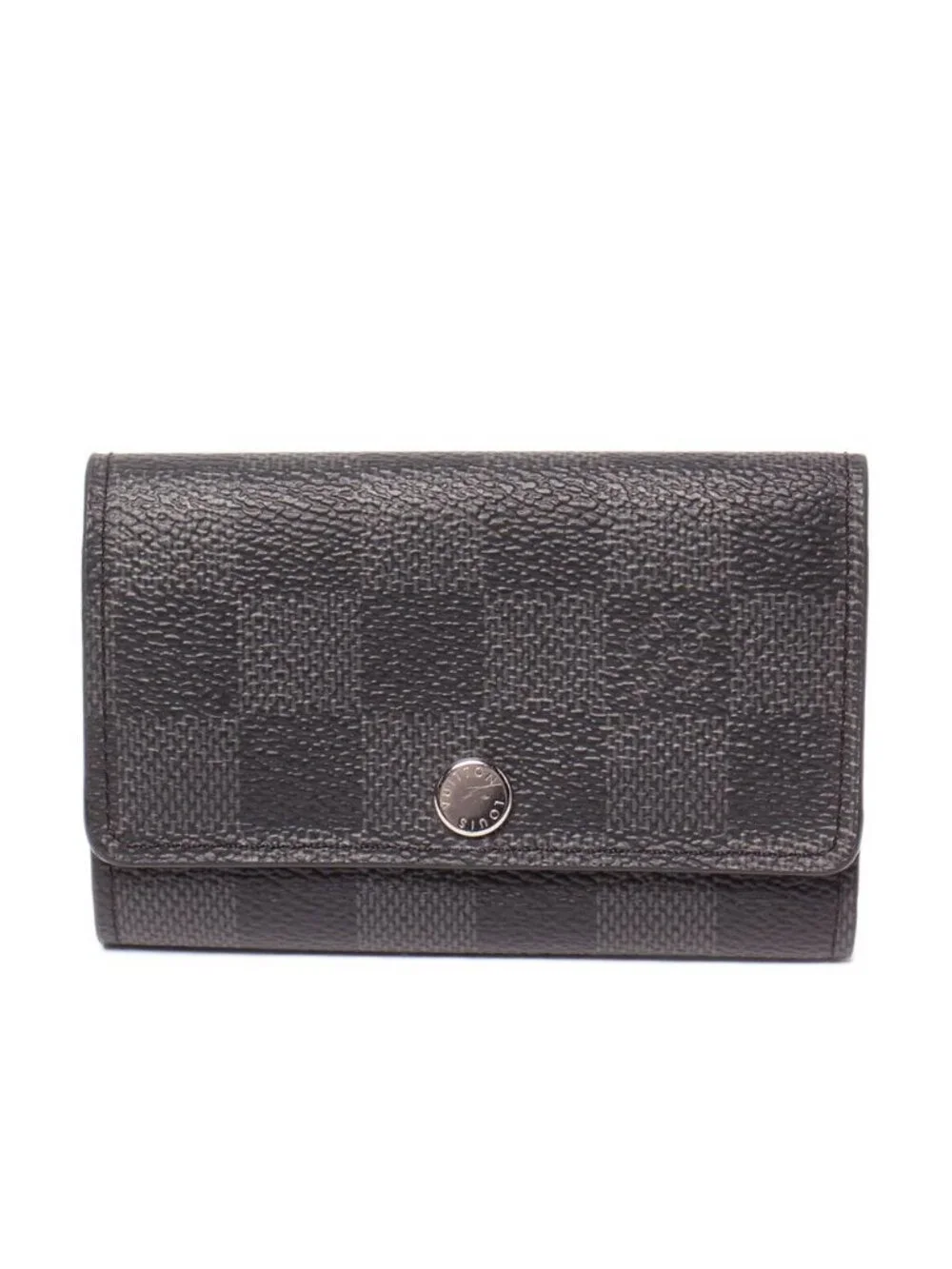 Louis Vuitton Key Case Multicles 6 Damier Graphite Key Holder Coin Purse